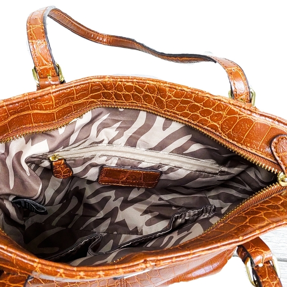 *SOLD*NEW Anne Klein 2 Bags Carmel Croc & Blk Lthr - Picture 12 of 13